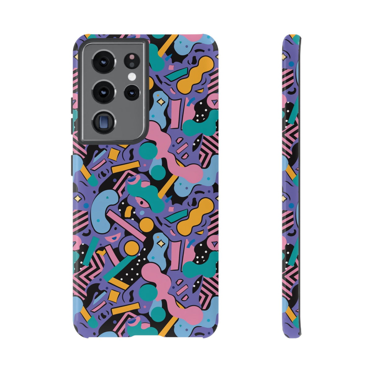 90s Themed Seamless Pattern Phone Case – Embrace Retro Style and Protection 234