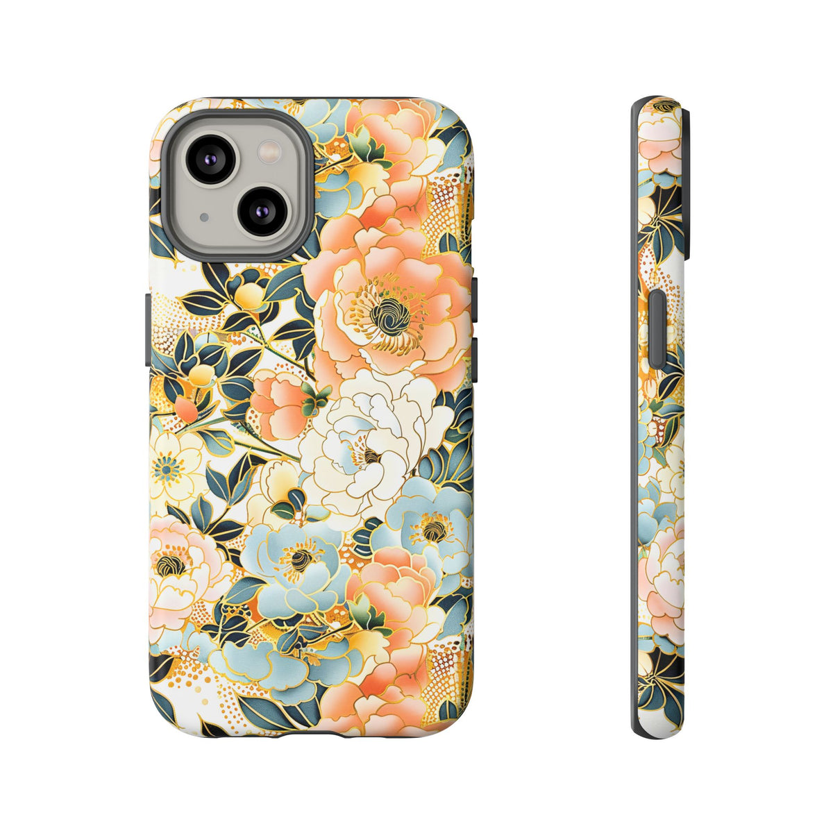 Japanese Blossom Asian Floral Design Phone Case – Elegant Floral Phone Cover 5