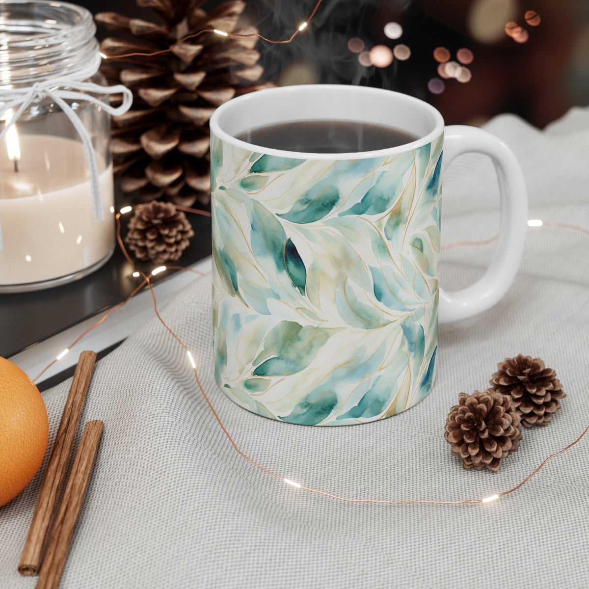 Various Watercolor Design All Over Coffee Mug – Unique Artistic Ceramic Coffee Cup 512