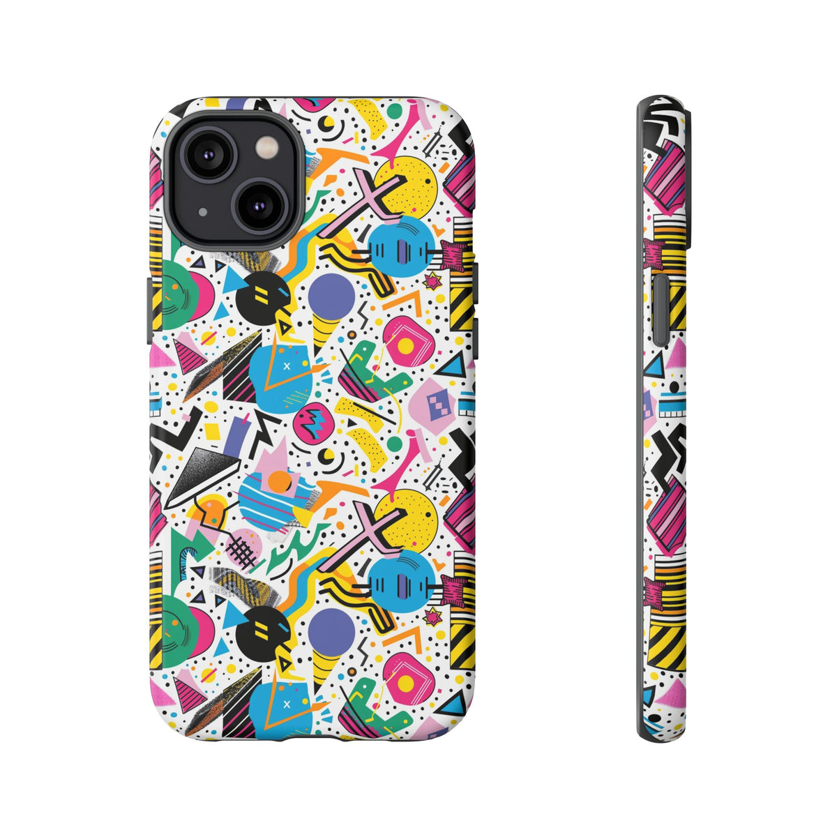 90s Themed Seamless Pattern Phone Case – Embrace Retro Style and Protection 225