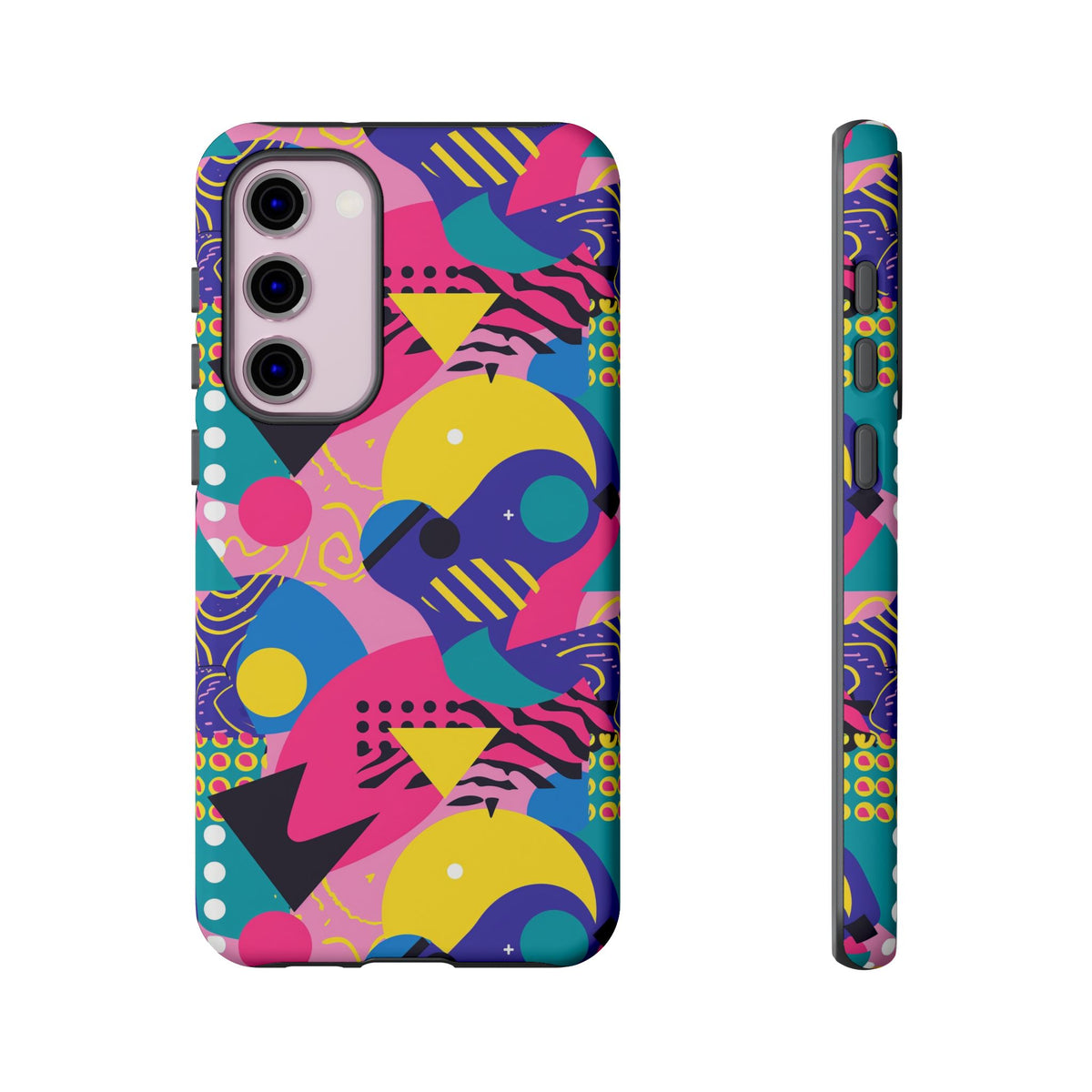 90s Themed Seamless Pattern Phone Case – Embrace Retro Style and Protection 283