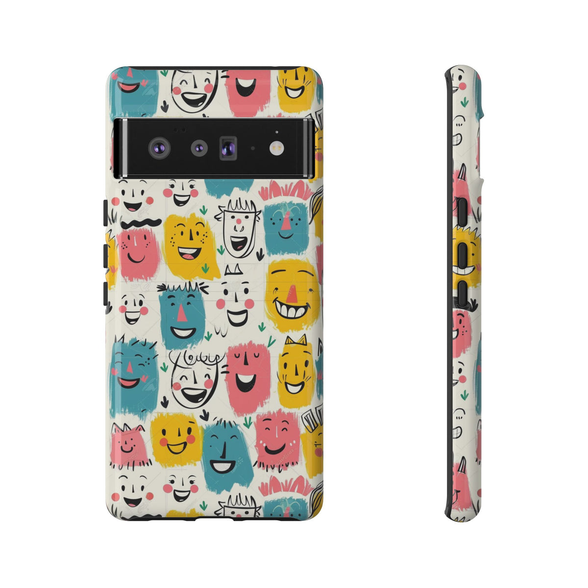 Happy Faces Phone Case – Joyful and Cheerful Design for a Bright Look