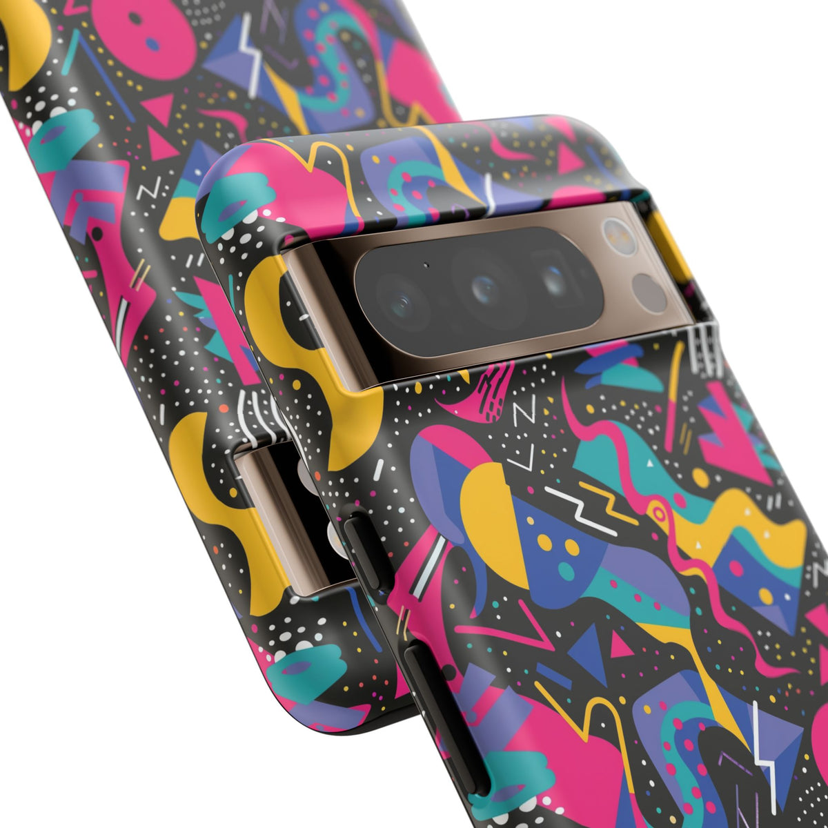 90s Themed Seamless Pattern Phone Case – Embrace Retro Style and Protection 302