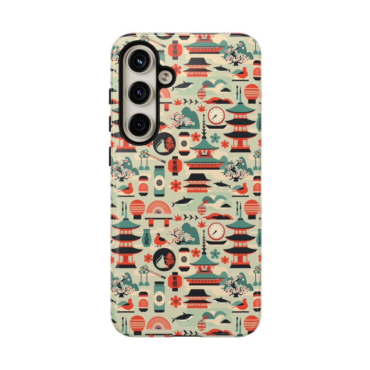 Japanese Pattern Phone Case – Elegant & Timeless Design for Your Phone 105