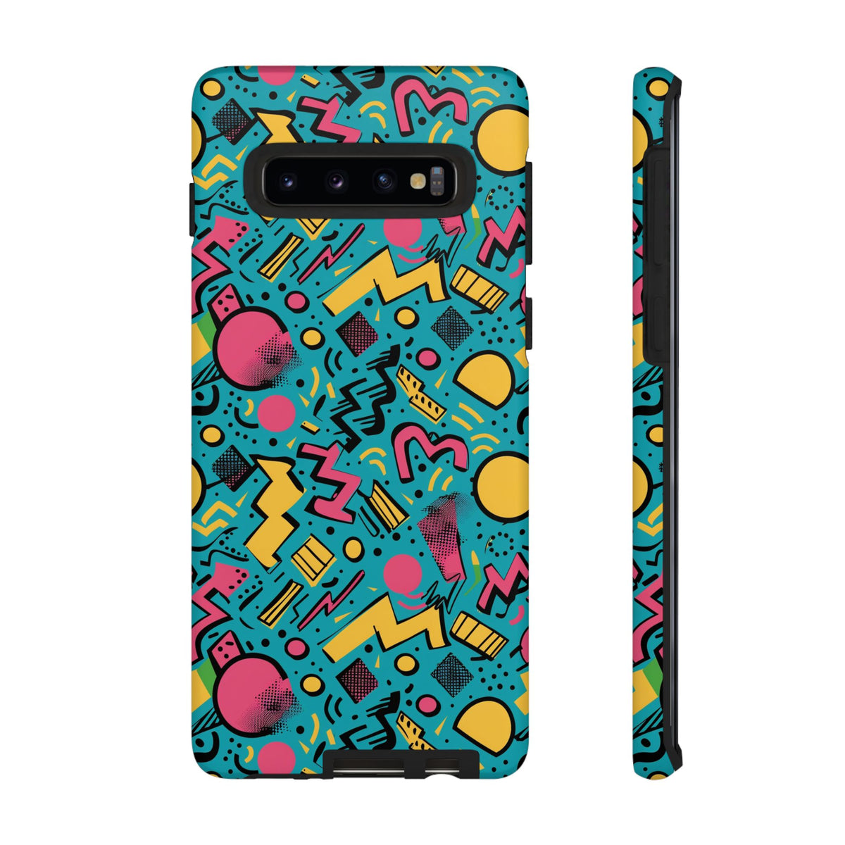 90s Themed Seamless Pattern Phone Case – Embrace Retro Style and Protection 253