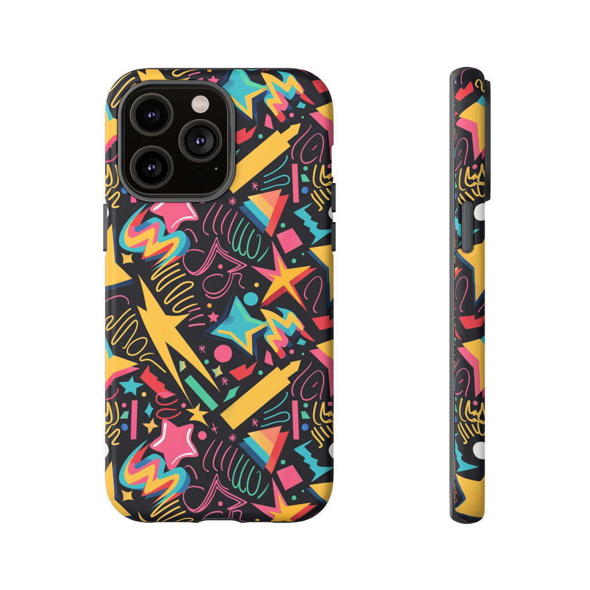 90s Themed Seamless Pattern Phone Case – Embrace Retro Style and Protection 232