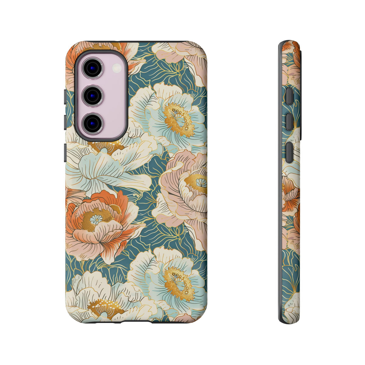 Japanese Blossom Asian Floral Design Phone Case – Elegant Floral Phone Cover 3