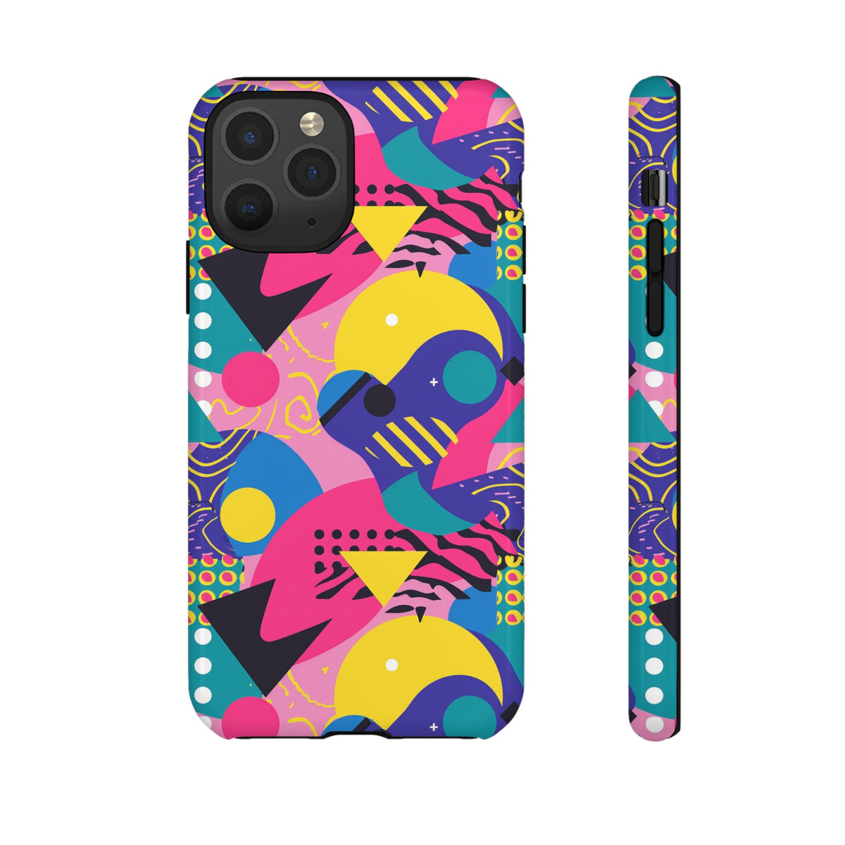 90s Themed Seamless Pattern Phone Case – Embrace Retro Style and Protection 283