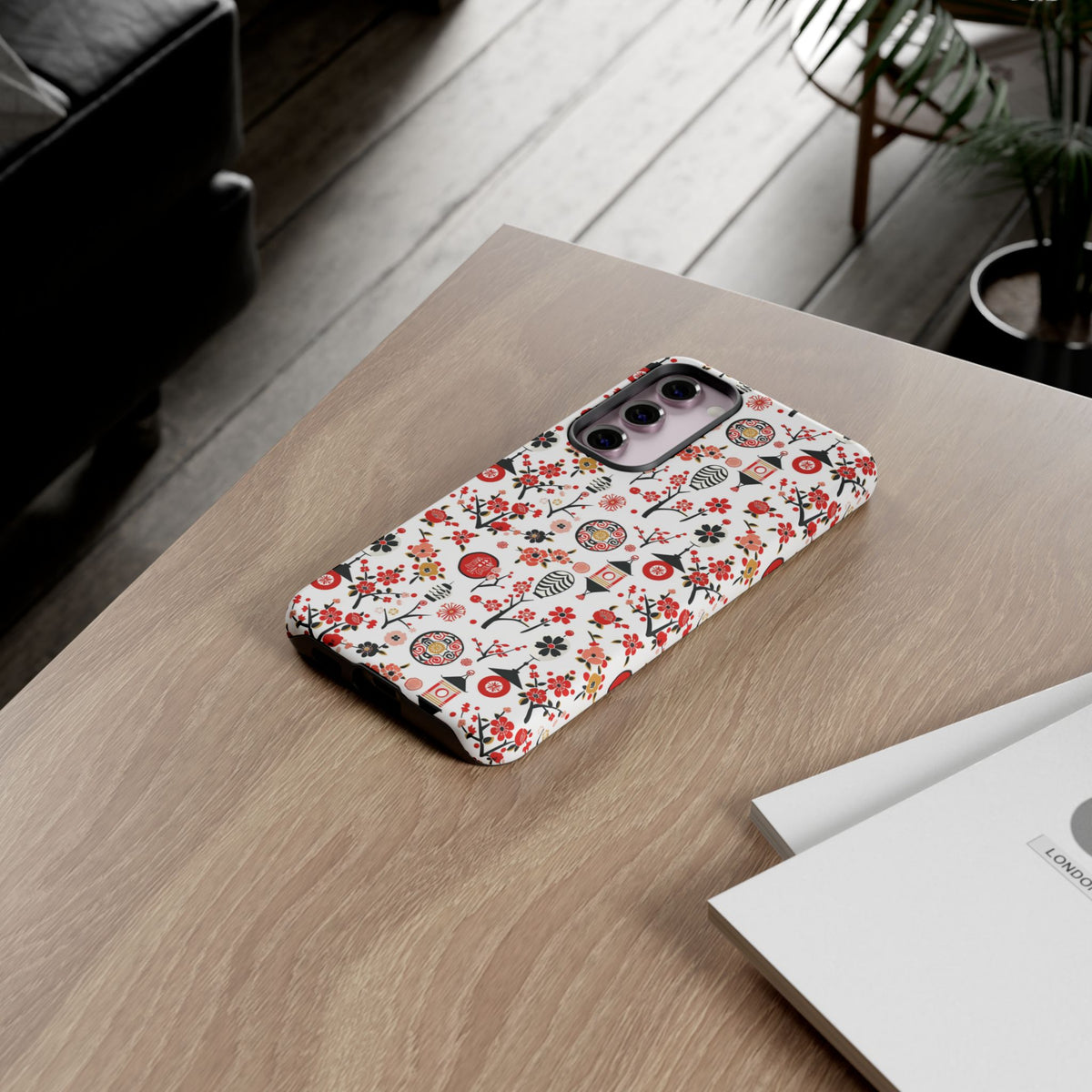 Japanese Pattern Phone Case – Elegant & Timeless Design for Your Phone 468