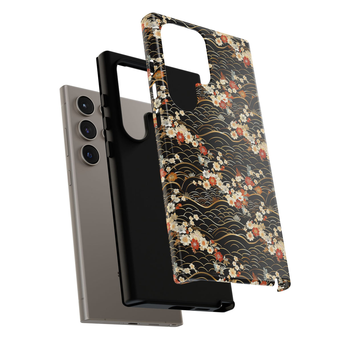 Japanese Pattern Phone Case – Elegant & Timeless Design for Your Phone 097