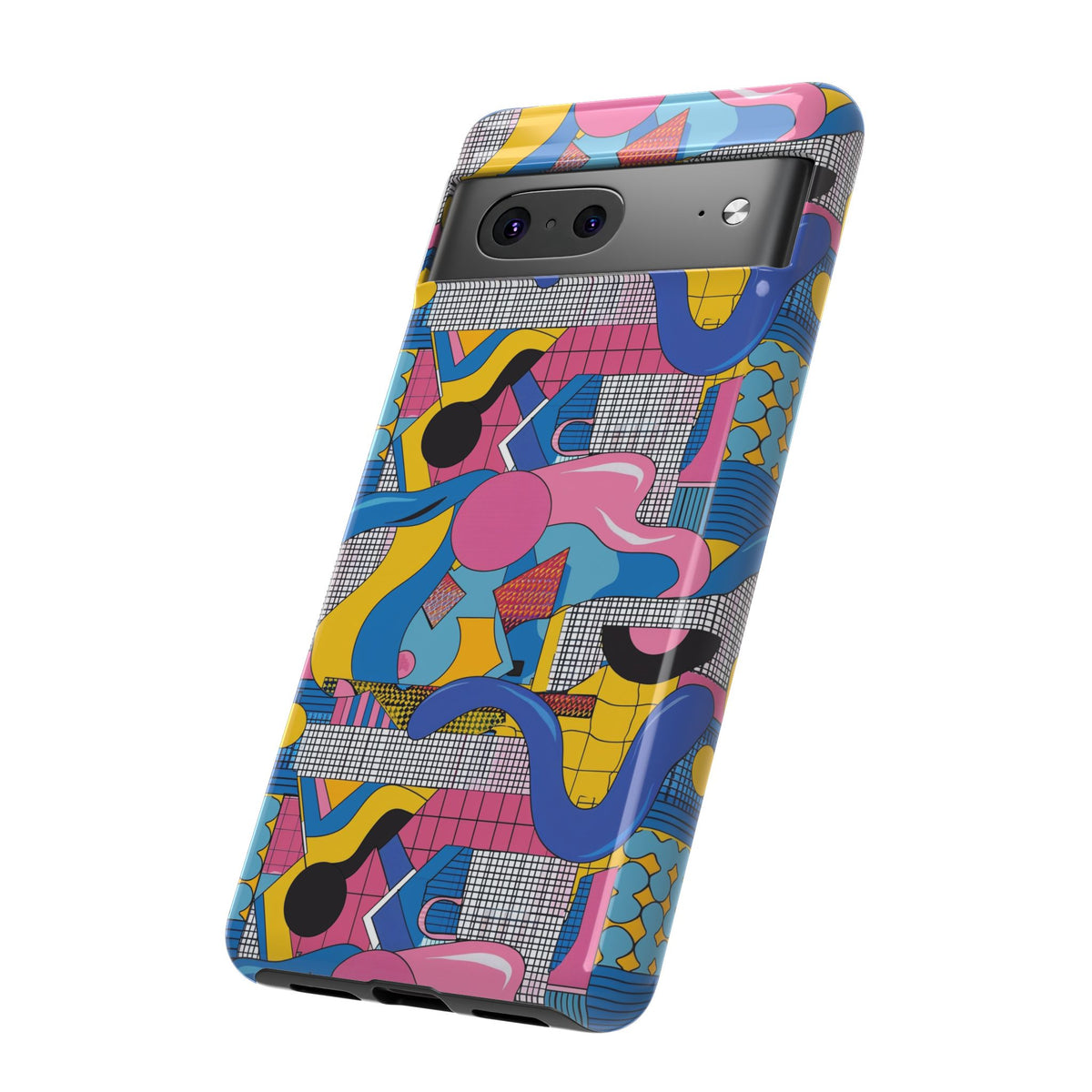 90s Themed Seamless Pattern Phone Case – Embrace Retro Style and Protection 224