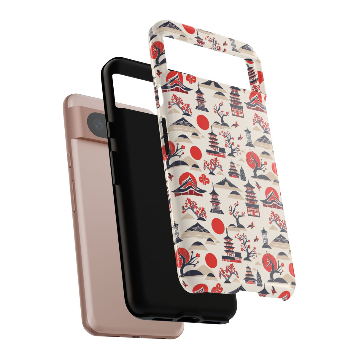 Japanese Pattern Phone Case – Elegant & Timeless Design for Your Phone 013