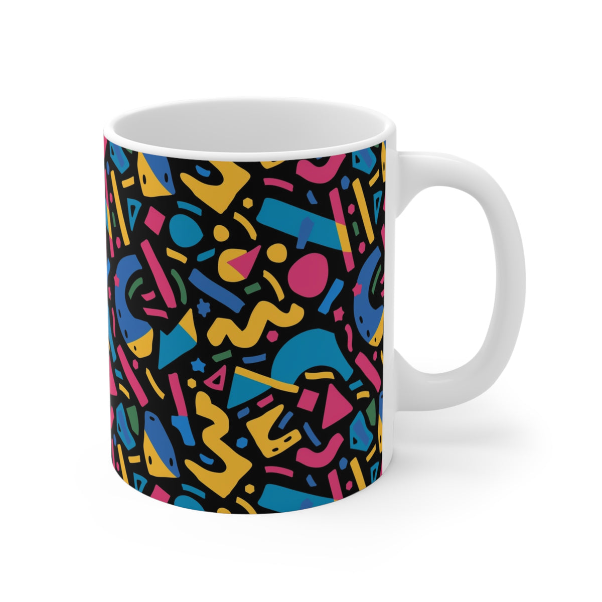 90s Retro Coffee Mug - Full Wrap Design 500