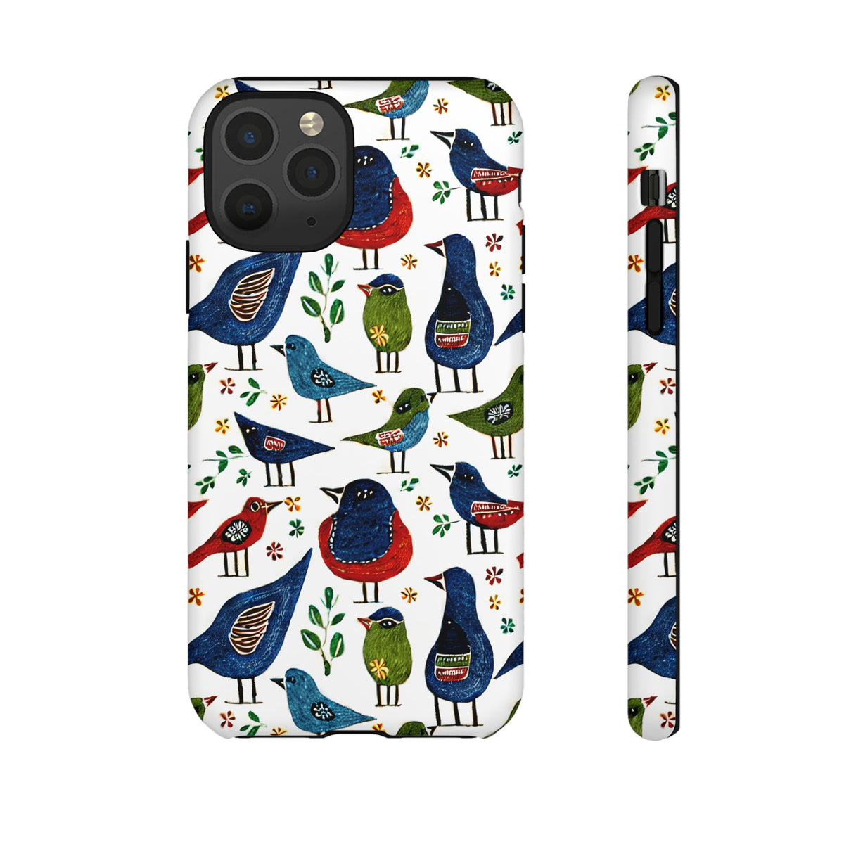 Birds Seamless Pattern Phone Case – Elegant and Timeless Avian Design 12