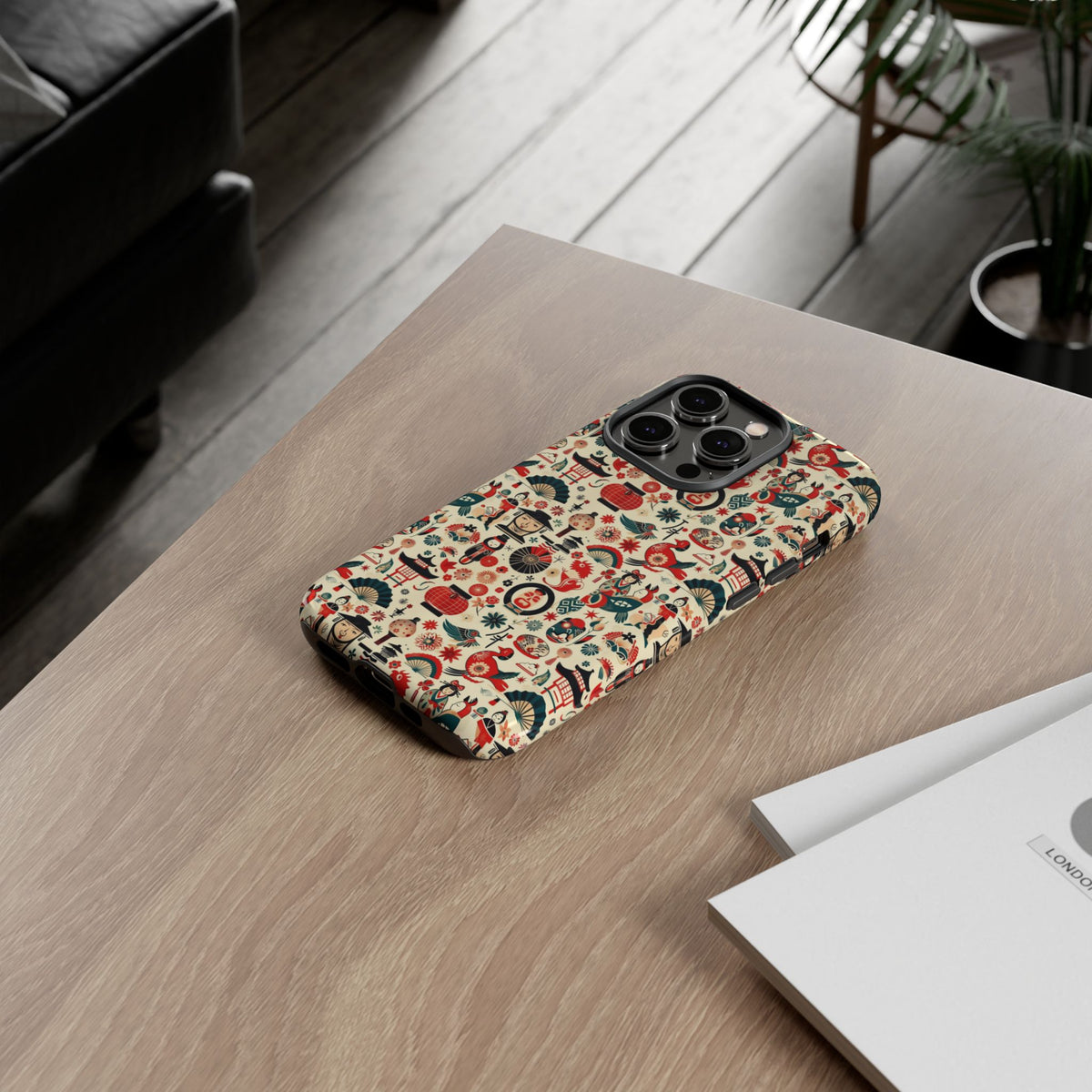 Japanese Pattern Phone Case – Elegant & Timeless Design for Your Phone 471