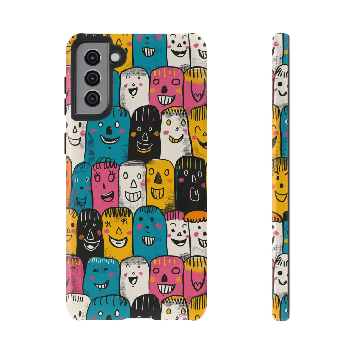 Happy Faces Phone Case – Joyful and Cheerful Design for a Bright Look 5