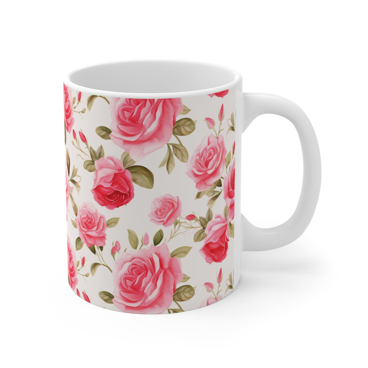 Various Watercolor Design All Over Coffee Mug – Unique Artistic Ceramic Coffee Cup 728