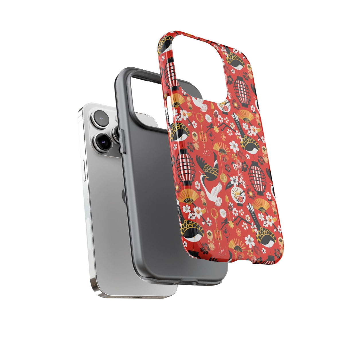 Japanese Pattern Phone Case – Elegant & Timeless Design for Your Phone 056