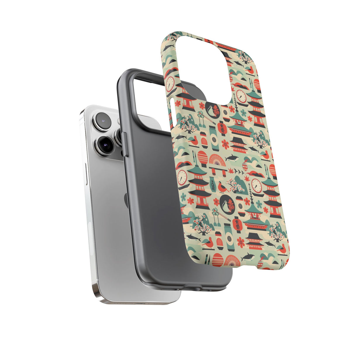 Japanese Pattern Phone Case – Elegant & Timeless Design for Your Phone 105