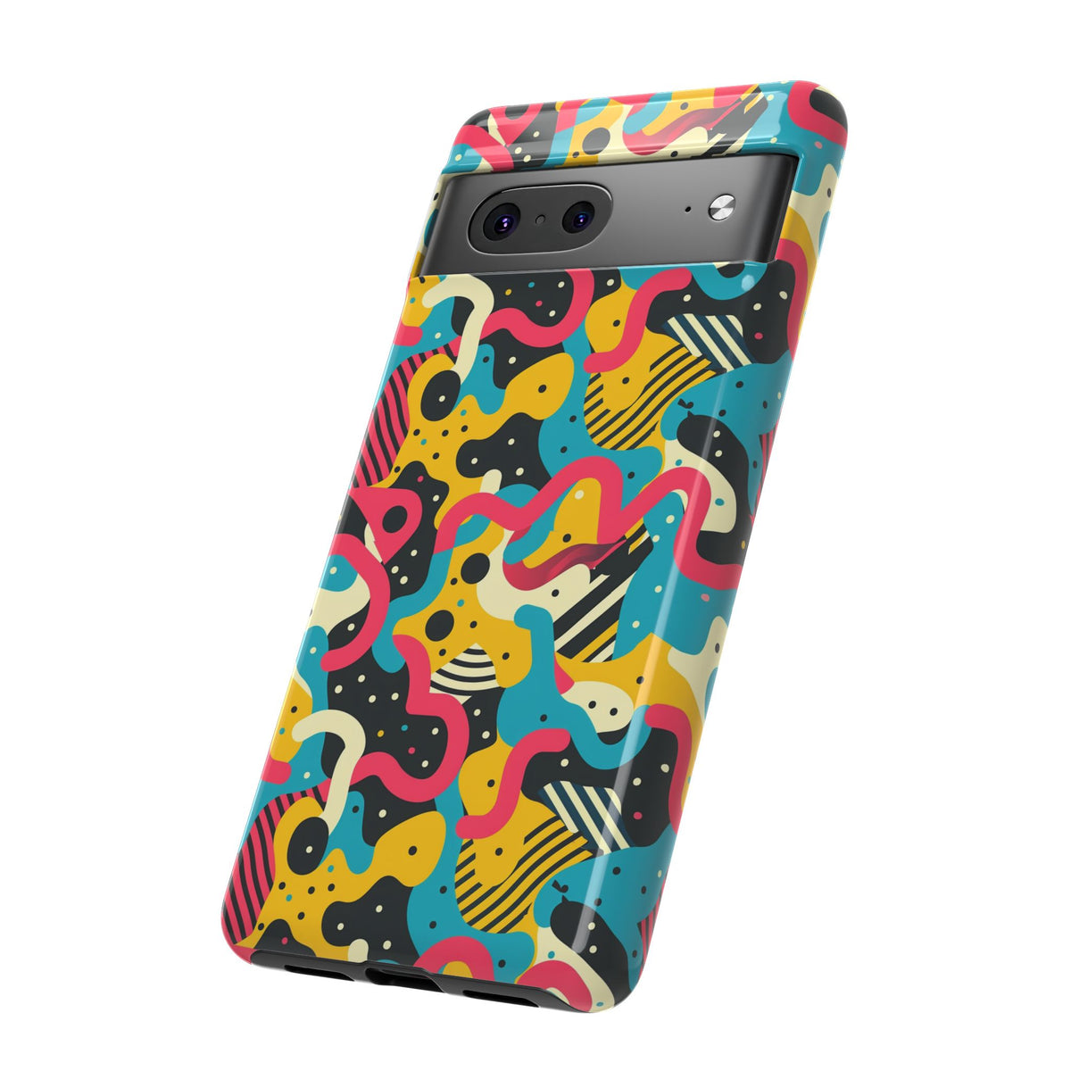 90s Themed Seamless Pattern Phone Case – Embrace Retro Style and Protection 238