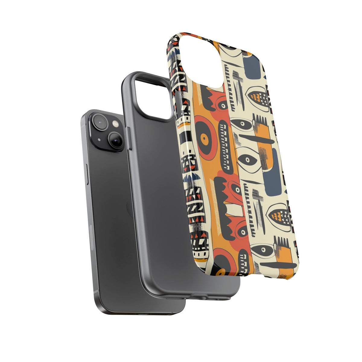 Stylish African Pattern Phone Case – Unique and Vibrant Protection 204