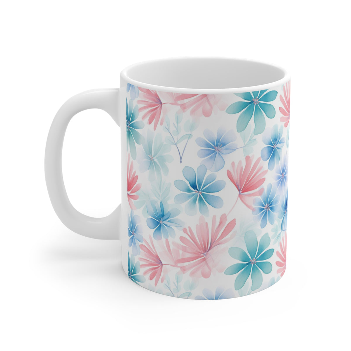 Various Watercolor Design All Over Coffee Mug – Unique Artistic Ceramic Coffee Cup 742