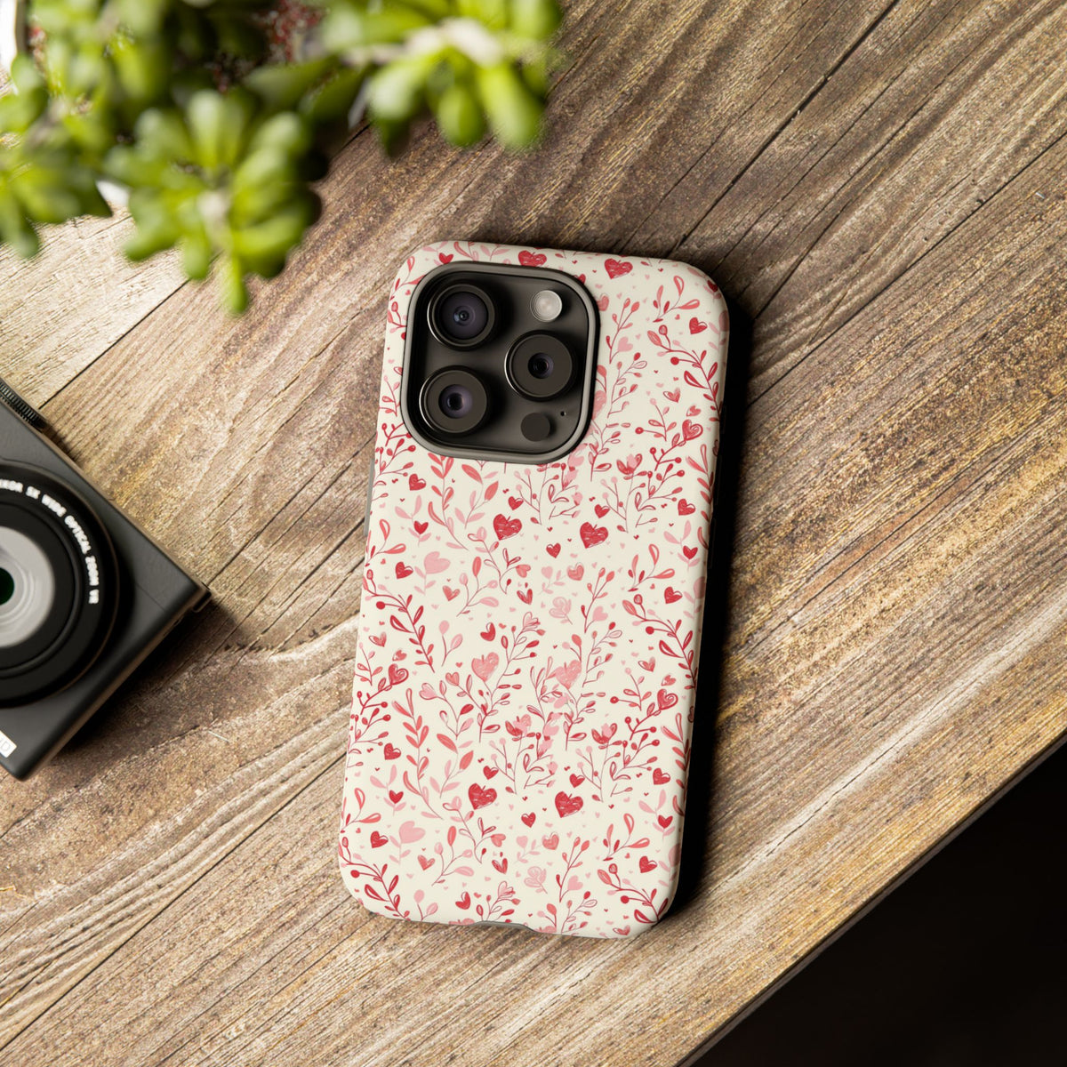 Heart Pattern Phone Case – Stylish & Loving Design for Your Device 823