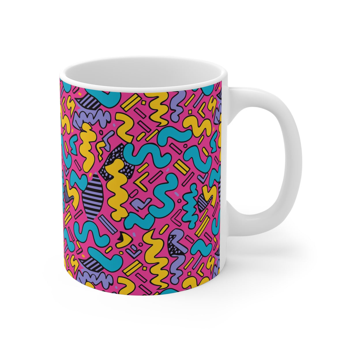 90s Retro Coffee Mug - Full Wrap Design 509