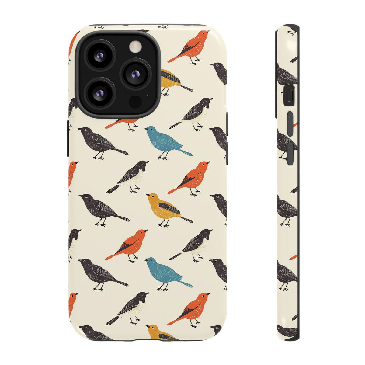 Birds Seamless Pattern Phone Case – Elegant and Timeless Avian Design 5