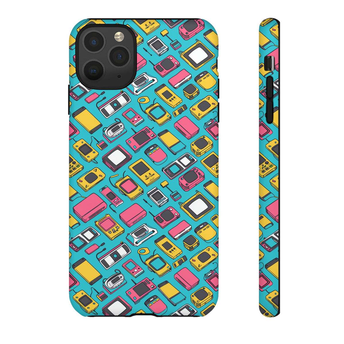 90s Themed Seamless Pattern Phone Case – Embrace Retro Style and Protection 237