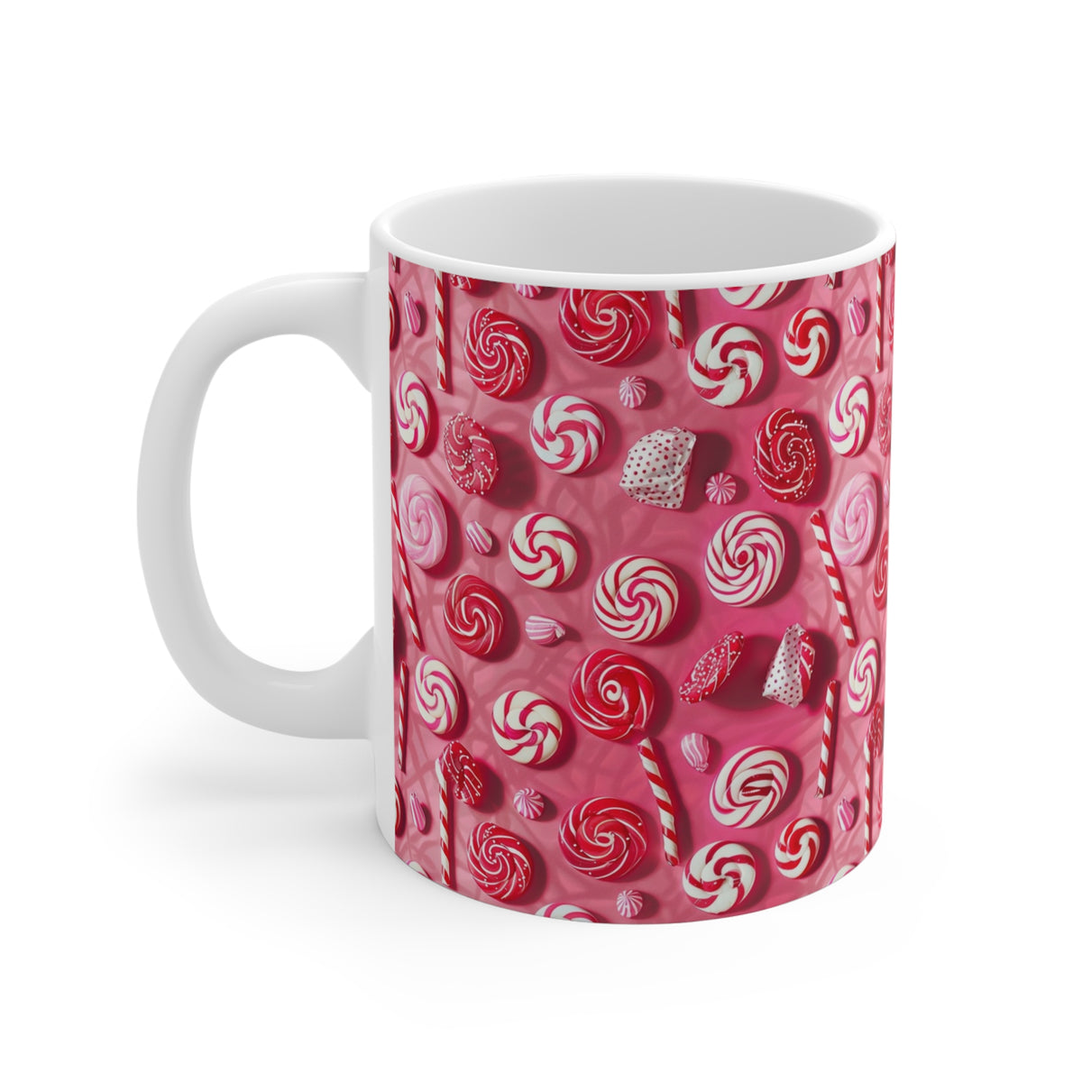 Colorful All-Over Candy Theme Coffee Mug Fun Ceramic Drinkware 070