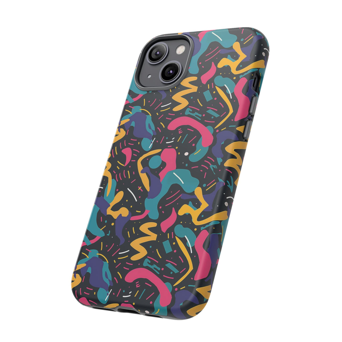 90s Themed Seamless Pattern Phone Case – Embrace Retro Style and Protection 235