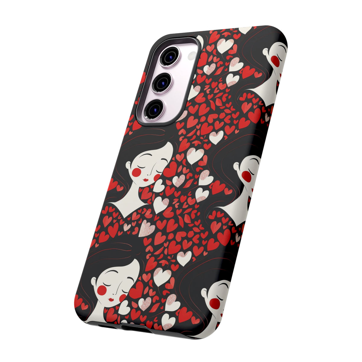 Heart Pattern Phone Case – Stylish & Loving Design for Your Device 232