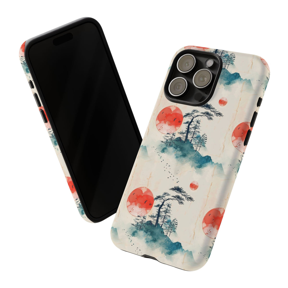 Japanese Pattern Phone Case – Elegant & Timeless Design for Your Phone 055