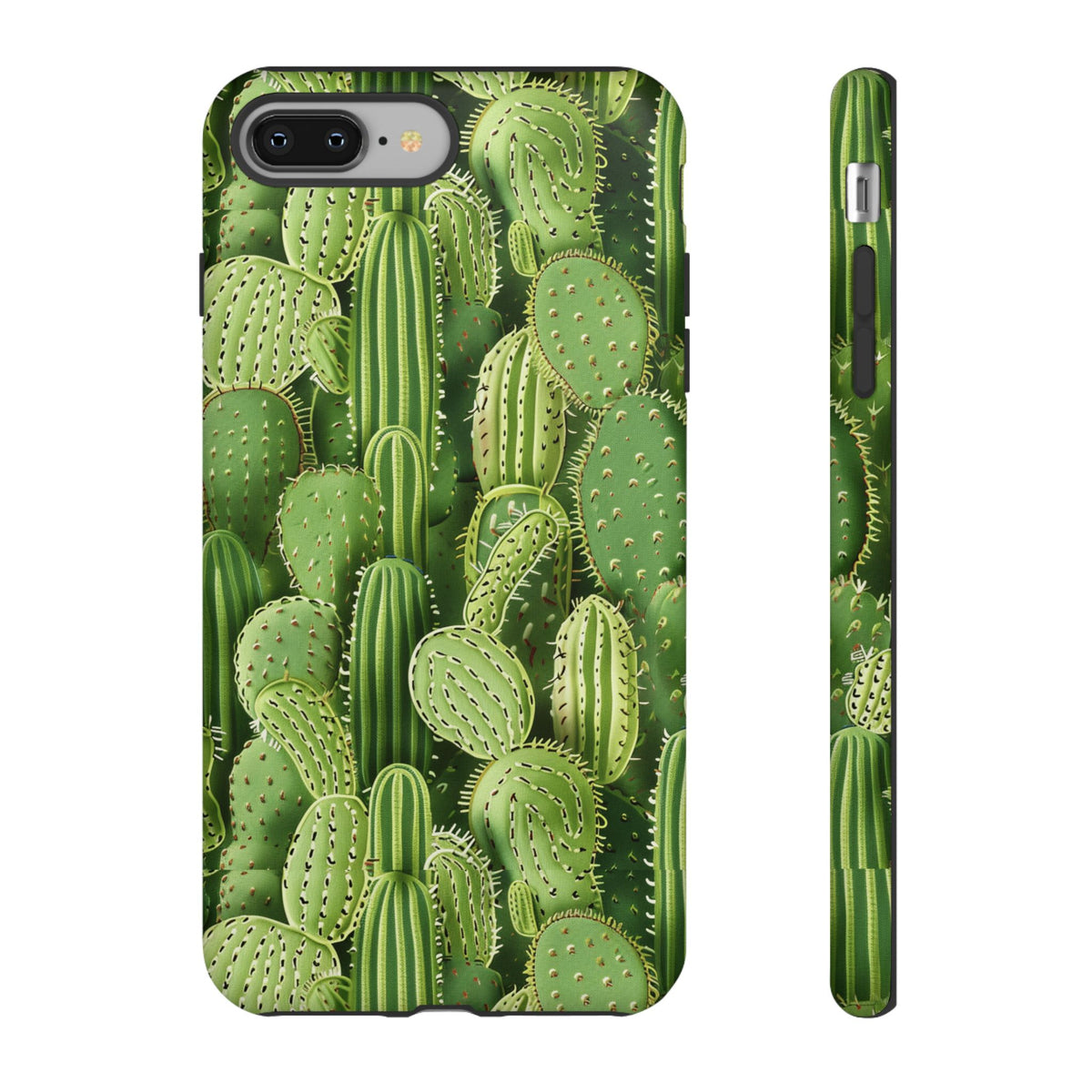 Cactus Embroidery Phone Case – Elegant and Unique Handcrafted Cactus Design