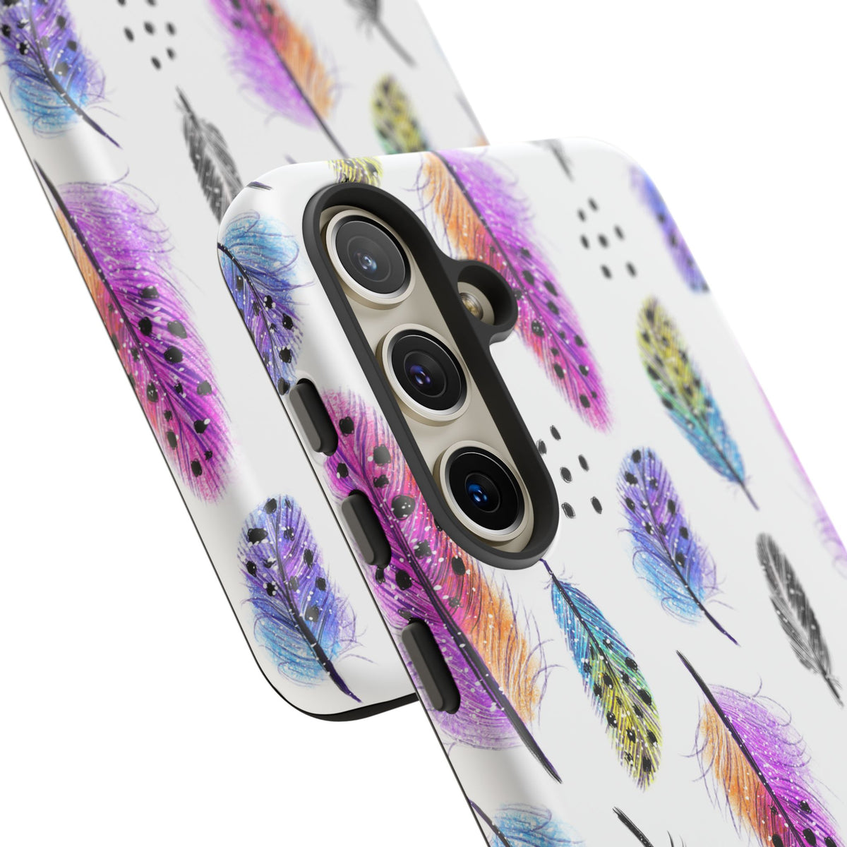 Feather Pattern Phone Case – Elegant & Durable Protection for Your Phone