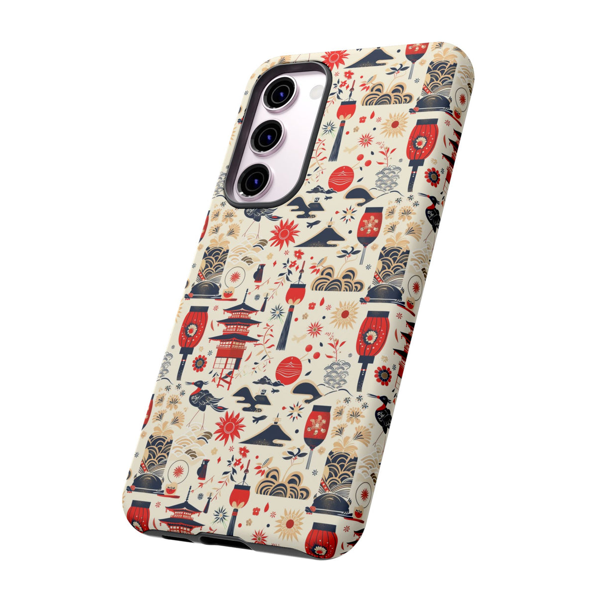 Japanese Pattern Phone Case – Elegant & Timeless Design for Your Phone 024