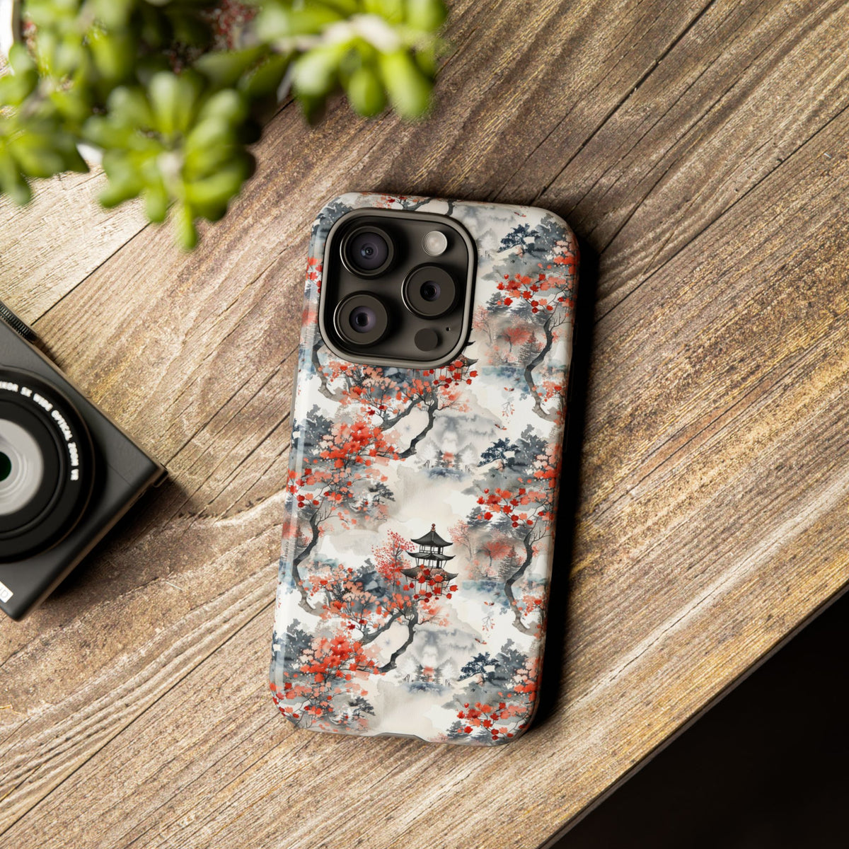 Japanese Pattern Phone Case – Elegant & Timeless Design for Your Phone 096