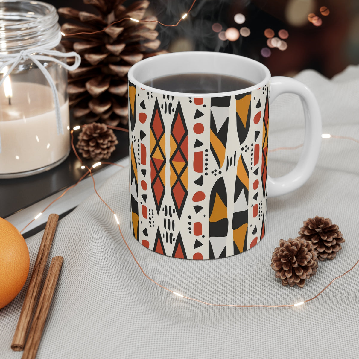 All-Over African Pattern Coffee Mug 611