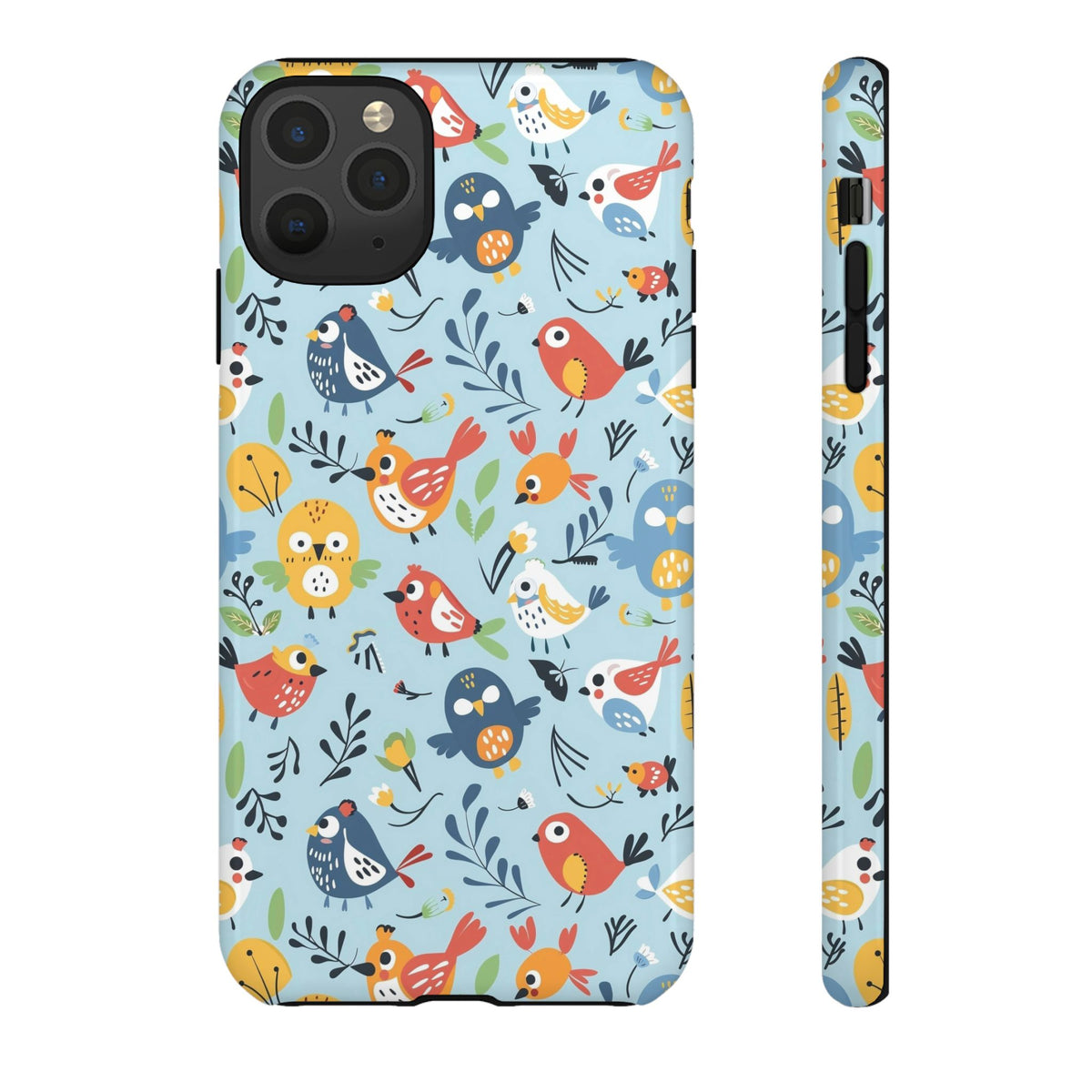 Birds Seamless Pattern Phone Case – Elegant and Timeless Avian Design 7