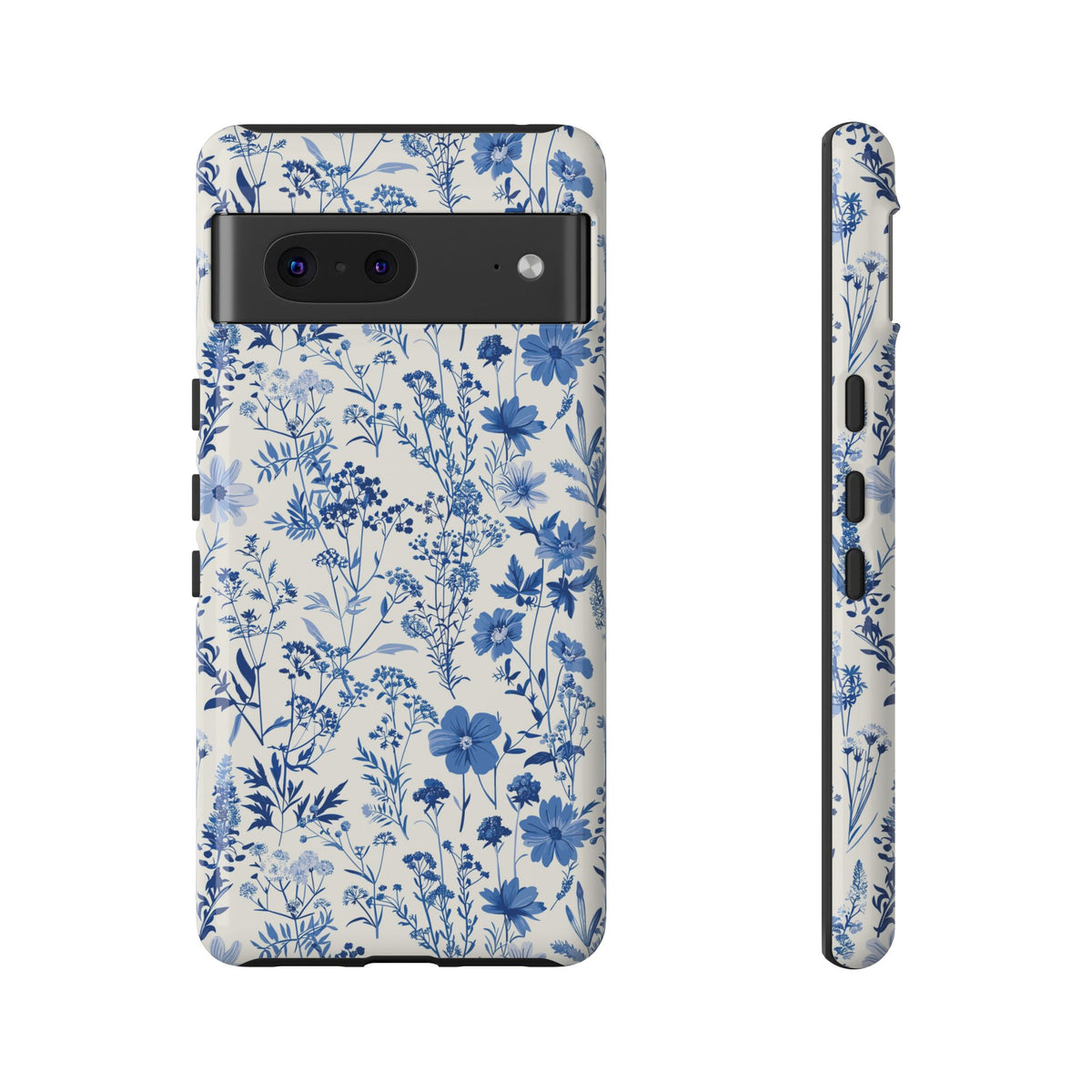 Blue French Toile Phone Case – Timeless Elegance and Classic Style