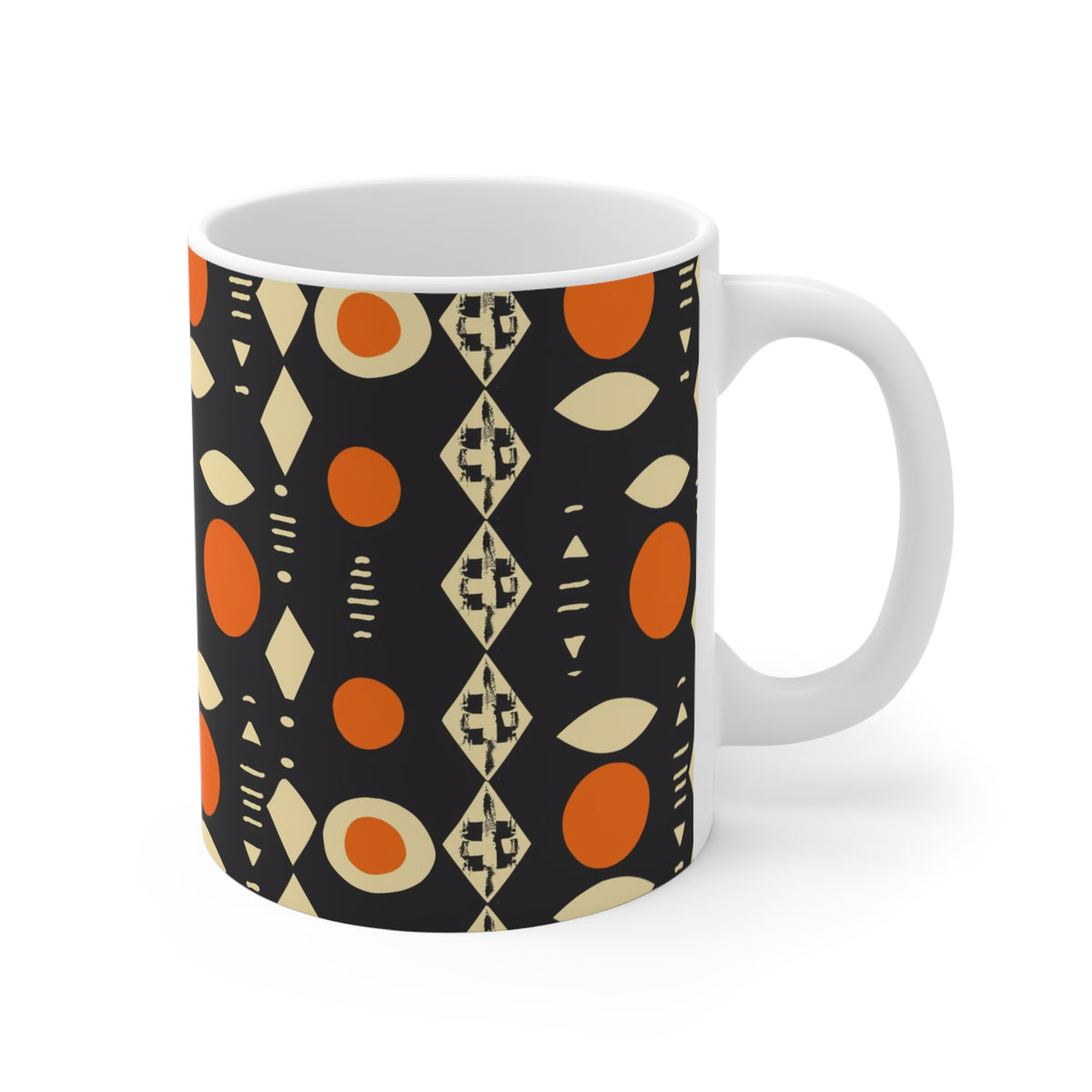 All-Over African Pattern Coffee Mug 600