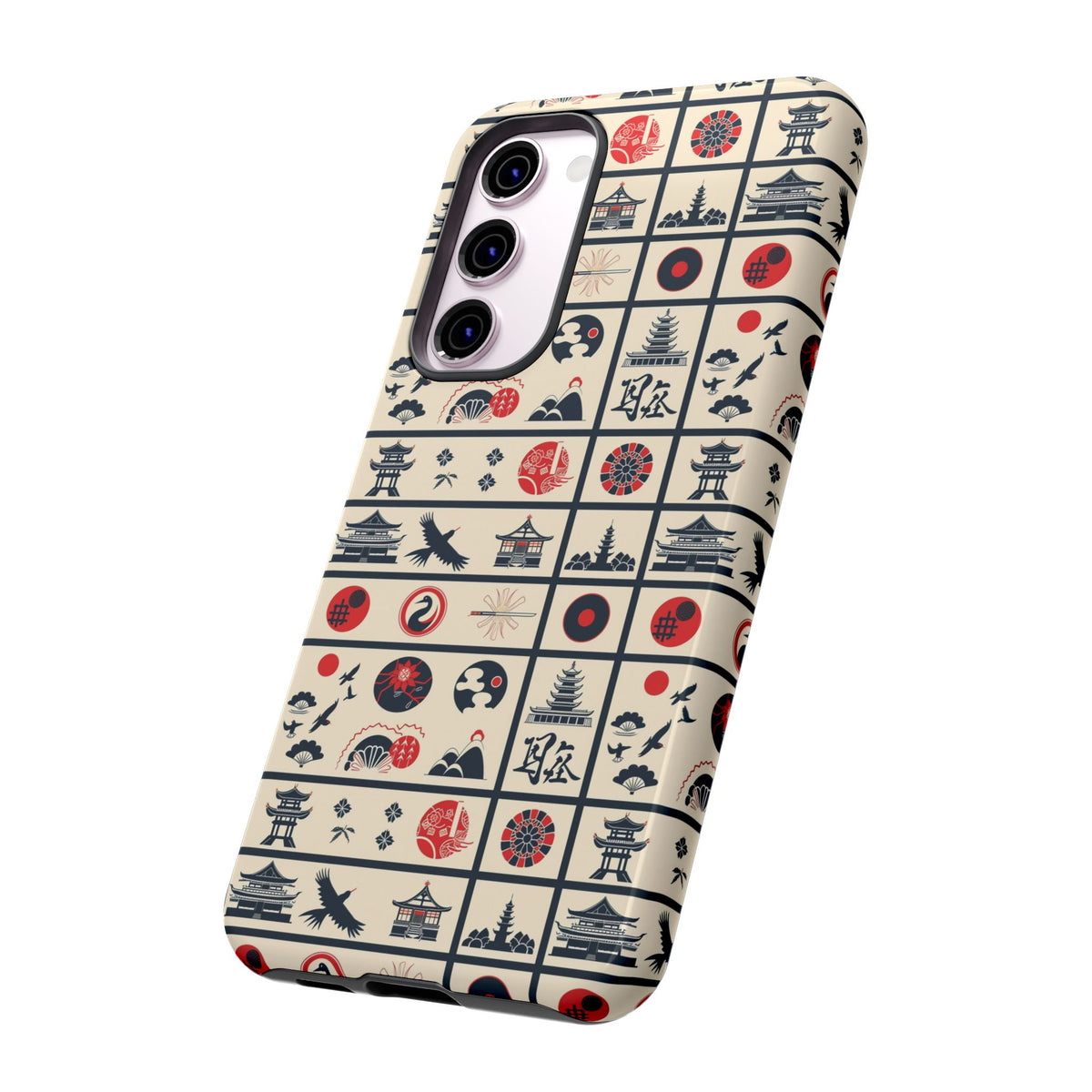 Japanese Pattern Phone Case – Elegant & Timeless Design for Your Phone 099