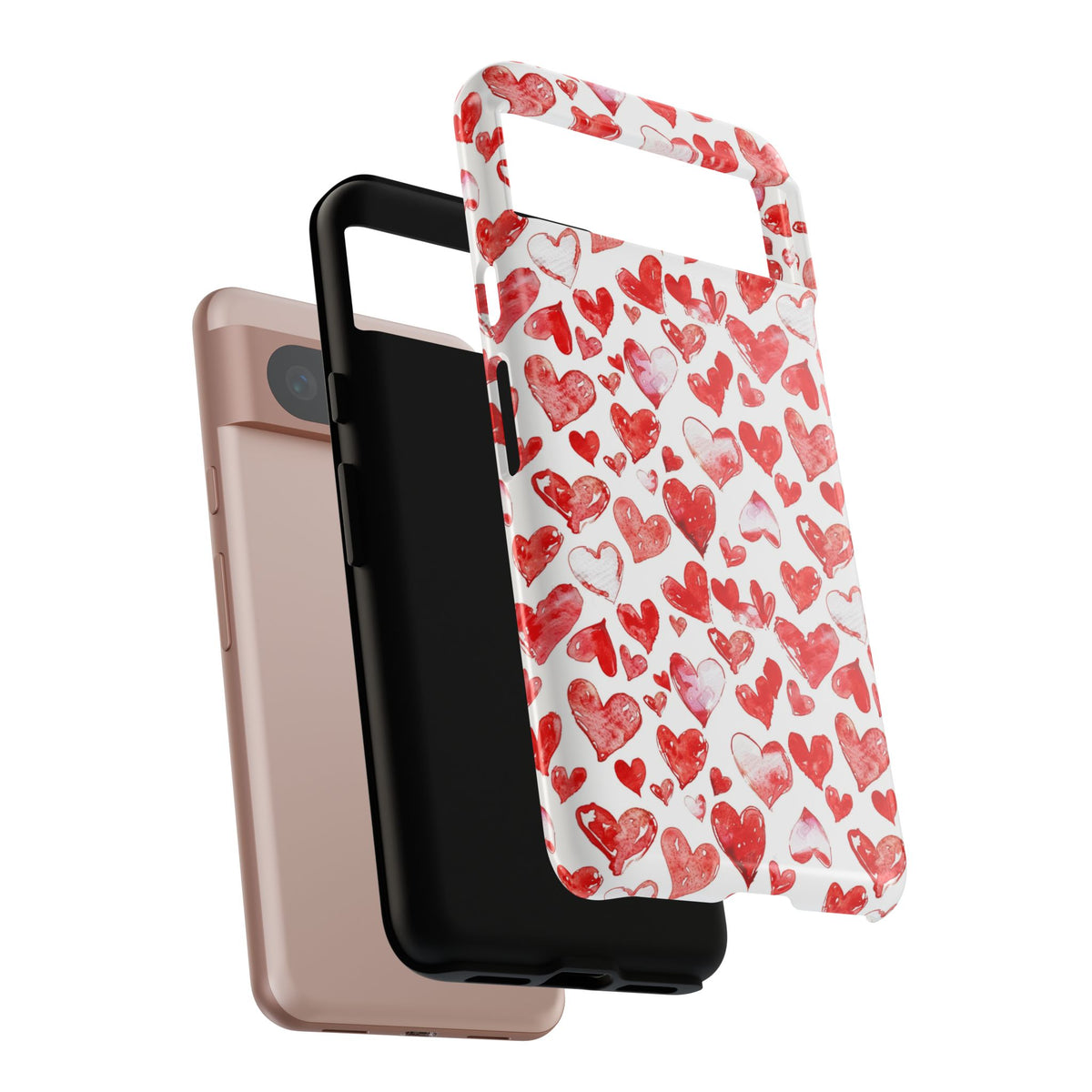 Heart Pattern Phone Case – Stylish & Loving Design for Your Device 813