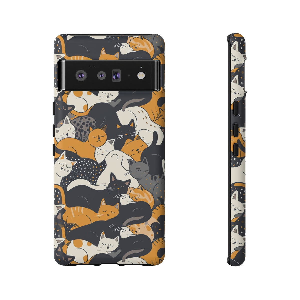 Seamless Cat Pattern Design Phone Case – Playful and Stylish Cat-Themed Phone Cover 2