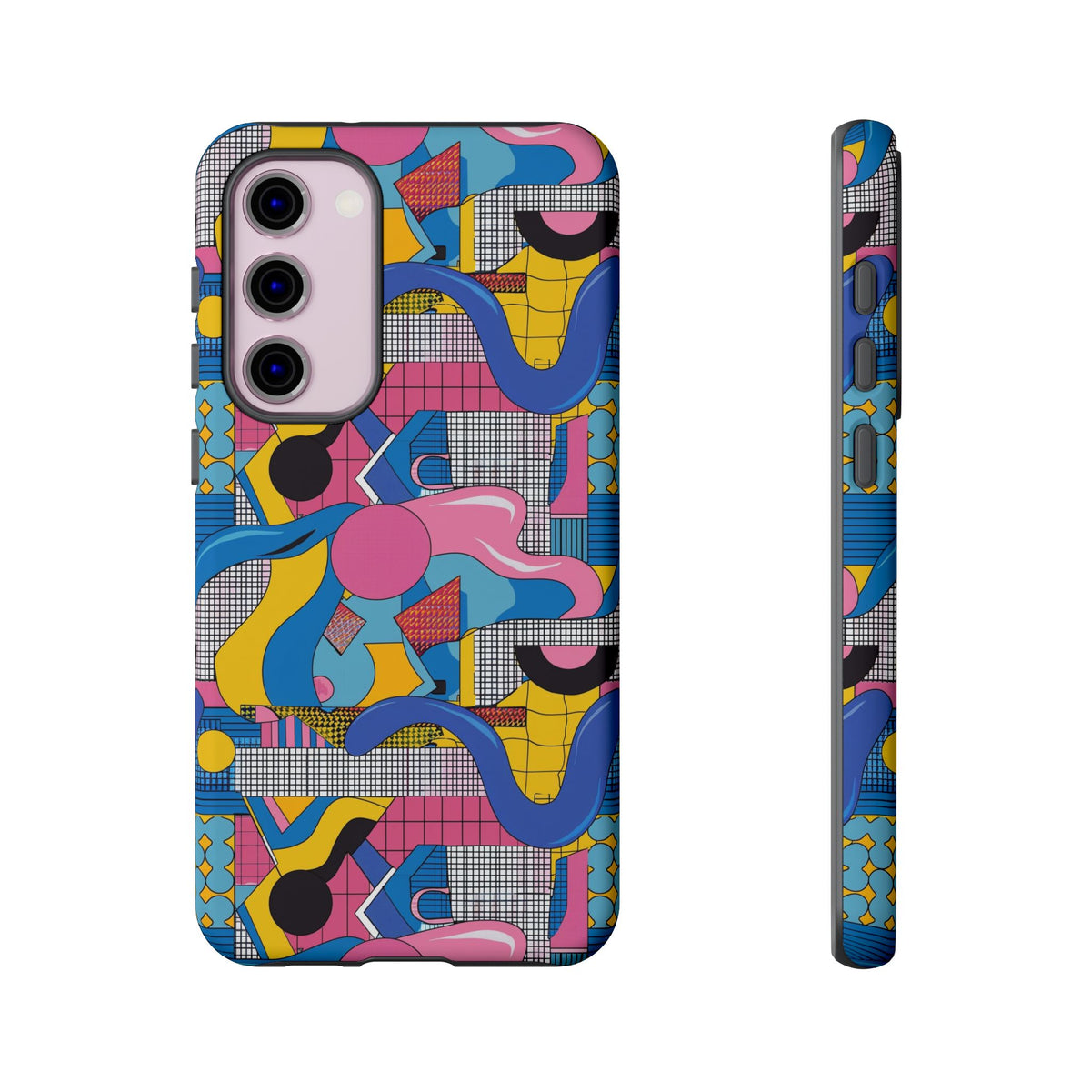 90s Themed Seamless Pattern Phone Case – Embrace Retro Style and Protection 224