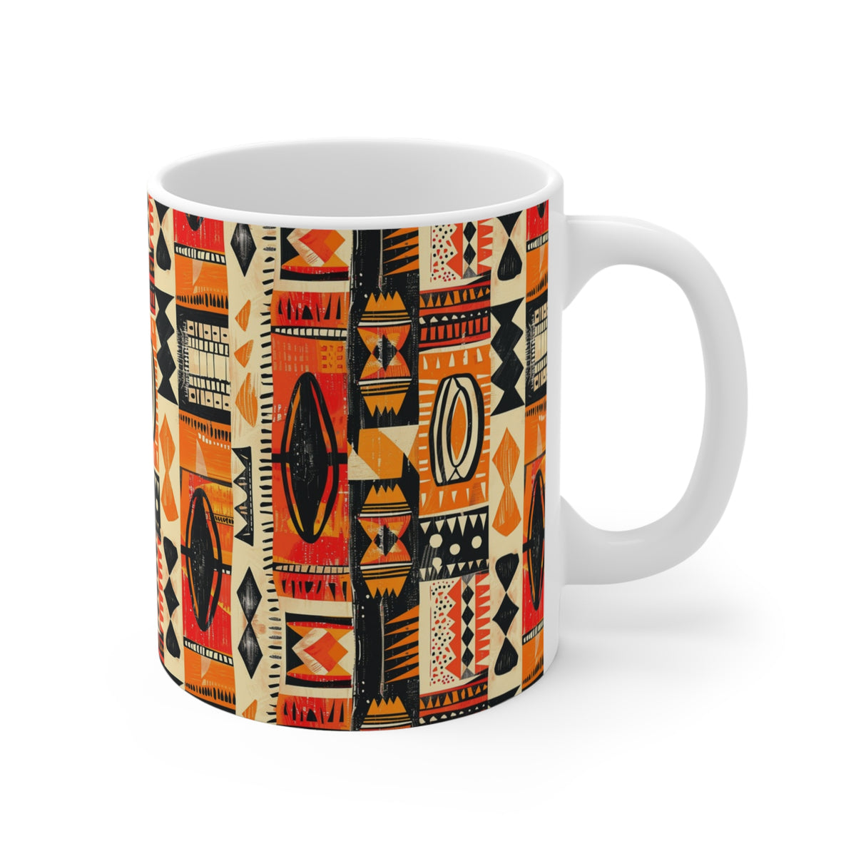 All-Over African Pattern Coffee Mug 555