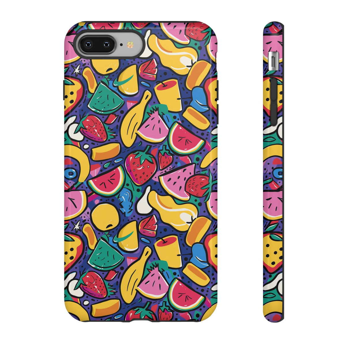 90s Themed Seamless Pattern Phone Case – Embrace Retro Style and Protection 316