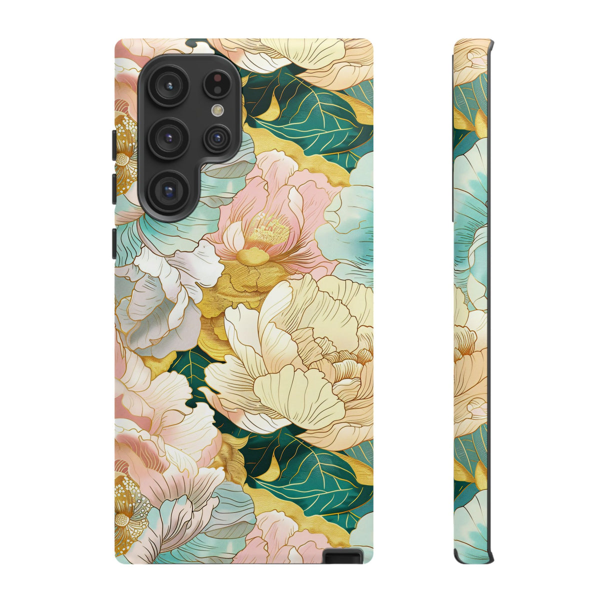 Japanese Blossom Asian Floral Design Phone Case – Elegant Floral Phone Cover