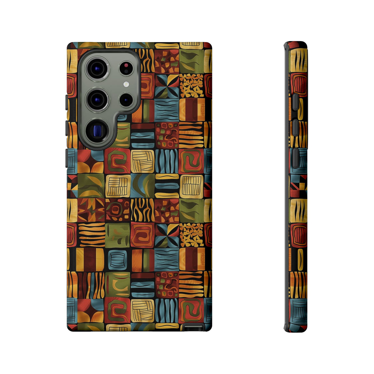 Stylish African Pattern Phone Case – Unique and Vibrant Protection 075